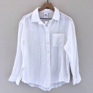 NWT GAP Big Shirt Cotton Gauze Button-Down Shirt